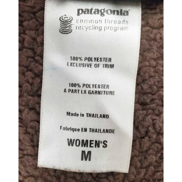 Patagonia Women's Better Sweater Jacket Fleece Sable Brown M - Picture 6 of 6
